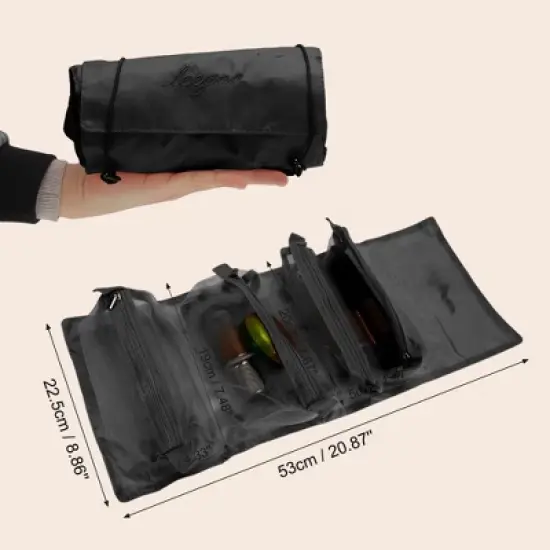 Unique Bargains 4 in 1 Makeup Bag with Multiple Compartments 1 Pc image {4}