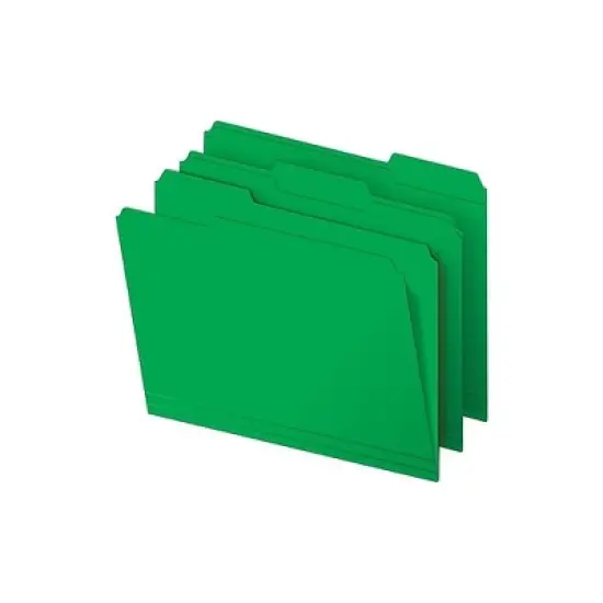 Staples Heavyweight File Folders 1/3-Cut Tab Letter Size Assorted Colors 50/Box (ST18363-CC) 810351 image {4}