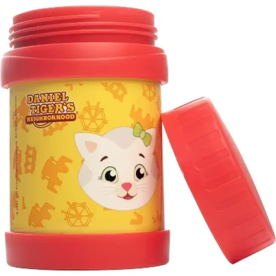 Daniel Tiger's Neighborhood Stainless Steel 13 oz Food Jar for Kids - Vacuum Double Wall Insulated, Leak-Proof Jar, Fits Inside All Lunch Boxes & Bags image {4}