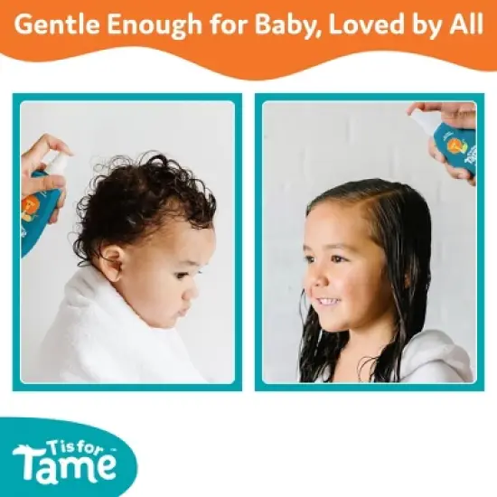T is for Tame - Natural Hair Taming & Detangling Spray for Kids and Babies, Knots, Frizz & Detangling, All Hair Types Including Curly - 4.2 Fl Oz image {5}