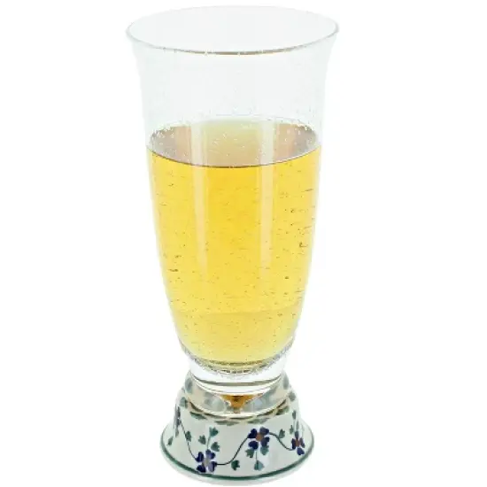 Blue Rose Polish Pottery P002 Manufaktura Beer Glass image {8}