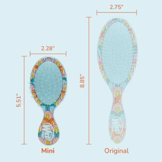 Wet Brush Original Detangling Mini Hair Brush - Endless Summer Rainbow - Limited Edition image {4}