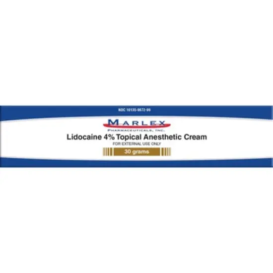 Marlex Lidocaine 4% Topical Anesthetic Cream 30g image {3}