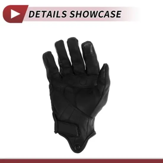 Unique Bargains Motorcycle ull Finger Gloves Black 1 Pair image {5}