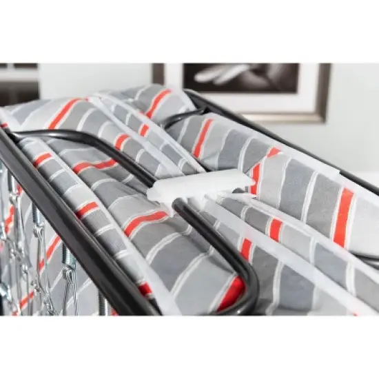 Twin Torino Folding Bed Gray - Linon image {9}