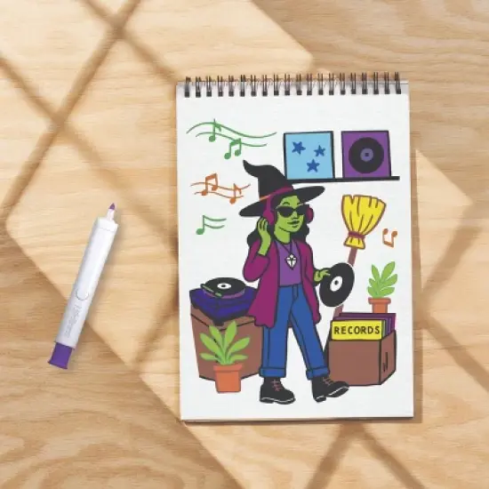 Lifelines FlowArt UV Art Frightful Fun Felt Tip Pen image {8}