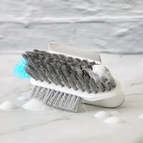 The Lakeside Collection 4-In-1 Cleaning Brush & Corner Scrubber - Perfect For Tile And Grout image {3}