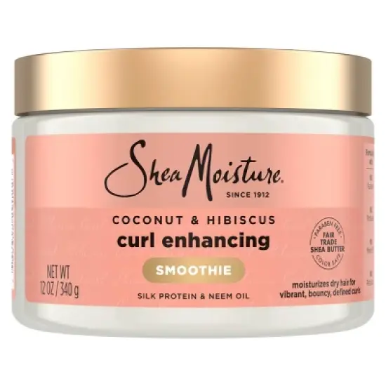 SheaMoisture Smoothie Curl Enhancing Cream for Thick Curly Hair Coconut and Hibiscus image {12}