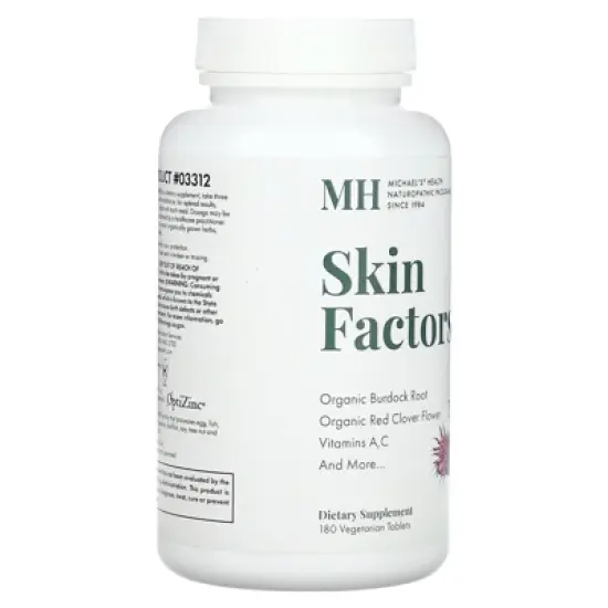 Michael's Health Skin Factors, 180 Vegetarian Tablets image {3}