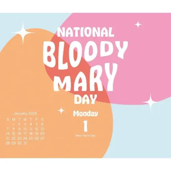 Trends International Inc. 2024 Daily Desk Calendar 4.25"x5" Celebrate image {2}