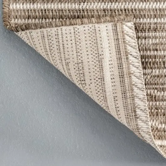 nuLOOM Shirlene Stripes Outdoor Patio Area Rug image {6}