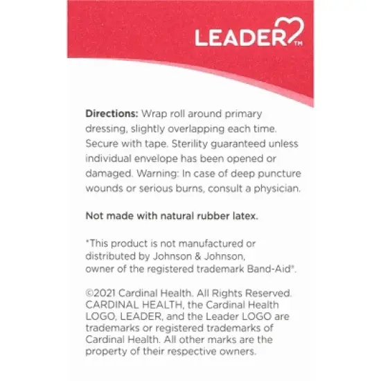Leader Single-Use Sterile Rolled Gauze 1 ea image {1}
