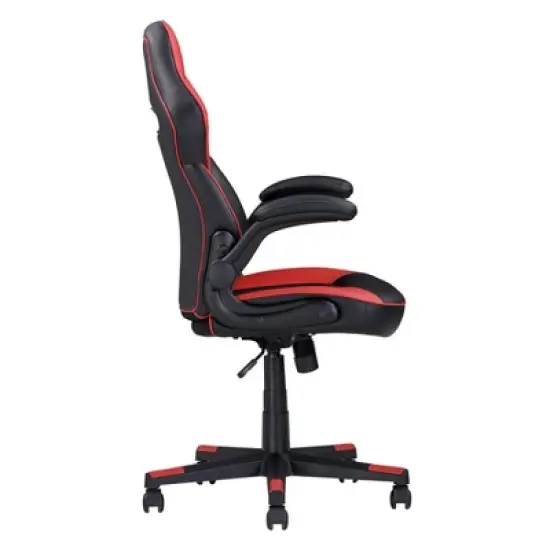 Kumasinova Adjustable Ergonomics Gaming Chair 360&deg; Swivel Chair with Wheel,Black/Red Computer Chair for Office&Home,Versatile Leisure Chair,Black/Red image {4}