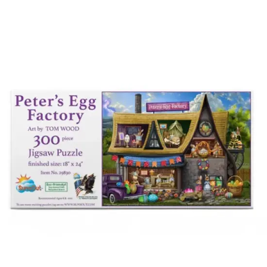 Sunsout Peter's Egg Factory 300 pc  Easter Jigsaw Puzzle 29830 image {2}