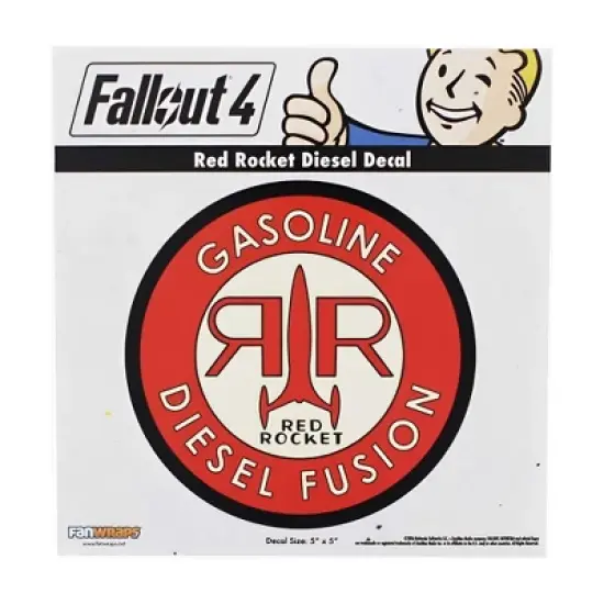 Fanwraps Fallout 4 Red Rocket Diesel Decal image {1}