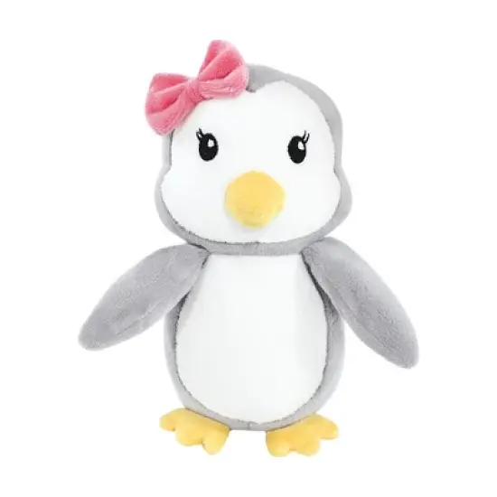Luvable Friends Infant Girl Plush Bathrobe and Toy Set, Girl Penguin, 0-9 Months image {2}