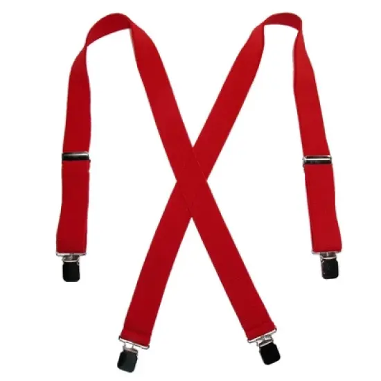 CTM Men's Terry Casual Elastic Clip-End 1 1/2 Inch Suspenders image {4}