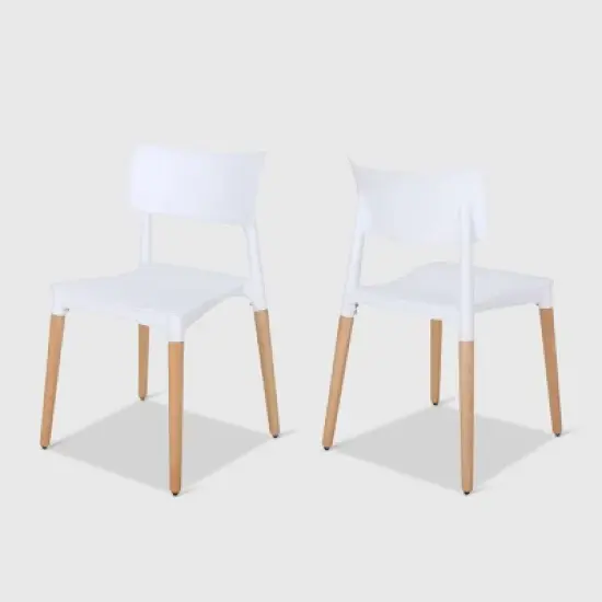 Set of 2 Margaretta Modern Dining Chairs - Christopher Knight Home image {5}