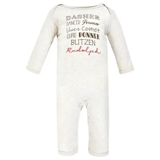 Hudson Baby Infant Boy Cotton Coveralls, Rudolph Reindeer image {3}