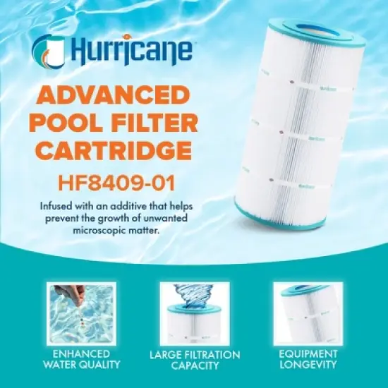 Hurricane Replacement Spa Filter Cartridge for Unicel C-8409, PA90, Filbur FC-1292, Hayward Star-Clear Plus C900, and Hayward X-Stream CC100 image {2}