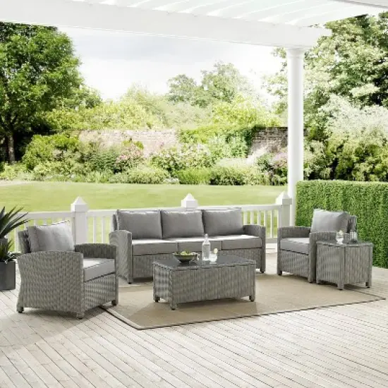 Bradenton 5pc Outdoor Wicker Sofa Set - Crosley
 image {18}