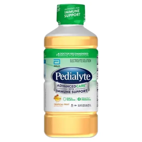 Pedialyte Advanced Care Electrolyte Solution Hydration Drink - Tropical Fruit - 33.8 fl oz image {9}