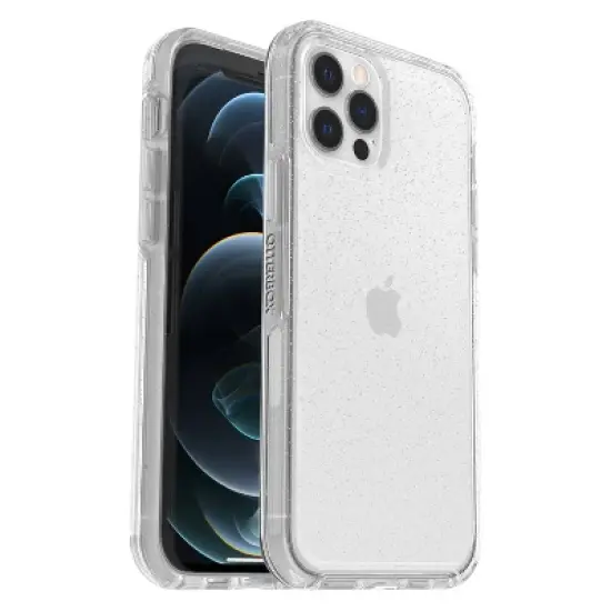 OtterBox Apple iPhone 12/iPhone 12 Pro Symmetry Series Case - Stardust: Clear, Bump-Resistant image {2}