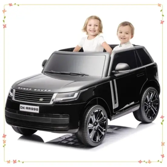 24V Licensed Land Rover Ride On Car, 2-Seater Electric Car w/Parent Remote Control image {6}