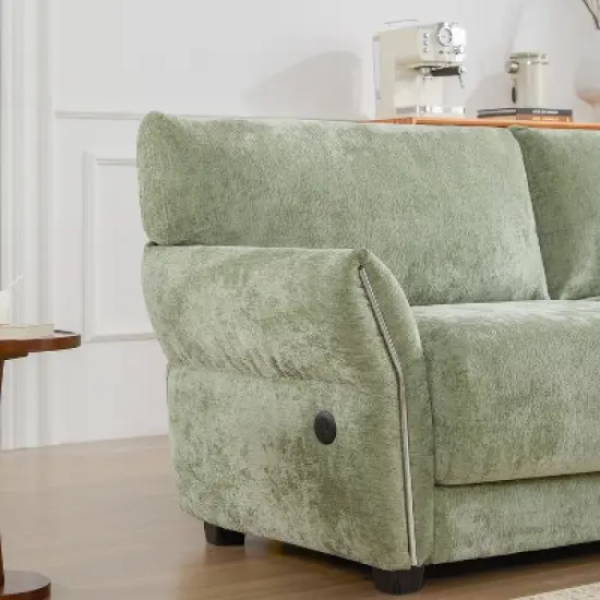 Whisen 110" Modular Sectional Sofa, 4 Seat L-Shape with Extra-Wide Seat Cushion, USB and Type-C Charger image {12}