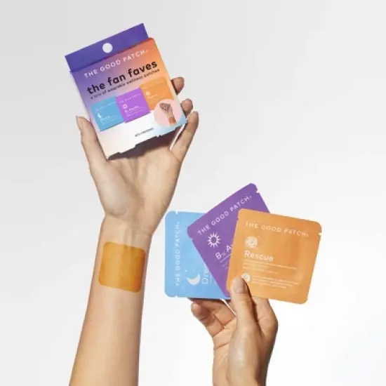 The Good Patch Fan Faves Set Plant-Based Vegan Wellness Patch - 3ct image {6}