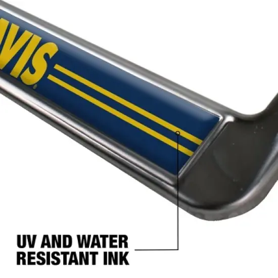 UC Davis Alumni Logo Full Size Standard License Plate Metal Frame image {5}