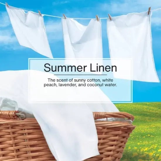 Little Trees Summer Linen Air Freshener 3pk: Car Freshener Tree, Sky Blue, Disposable, Non-Powered, 8 Weeks Duration image {3}