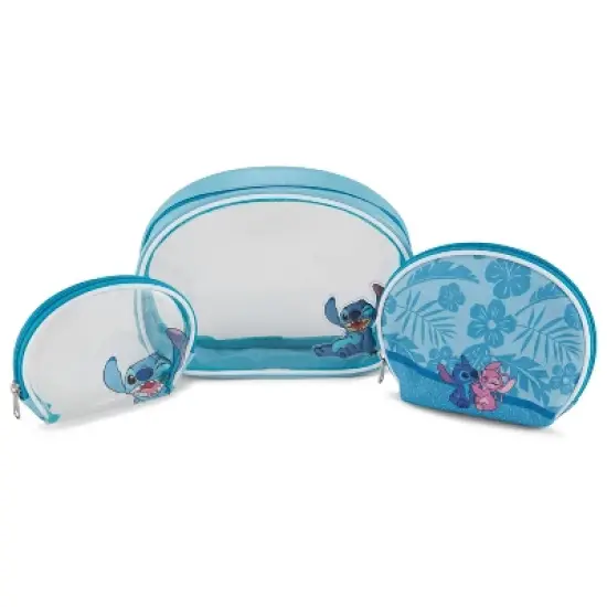 Lilo and Stitch 3 PC Cosmetic Case Set - Clear Blue image {7}
