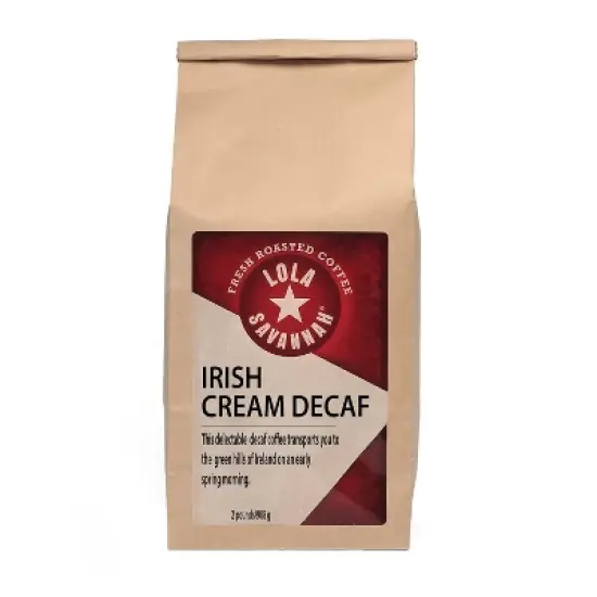 Lola Savannah Irish Cream Ground Decaf Coffee - 32oz image {8}