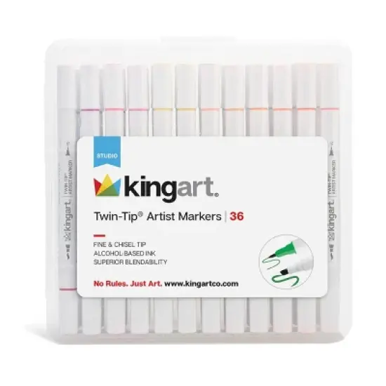 KINGART Twin-Tip Sketch Markers 36 Colors image {5}