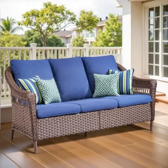 Buenhomino Outdoor Couch Wicker Patio Sofa image {1}