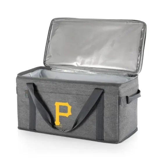 MLB Pittsburgh Pirates 64 Can Collapsible Cooler - Heathered Gray image {1}