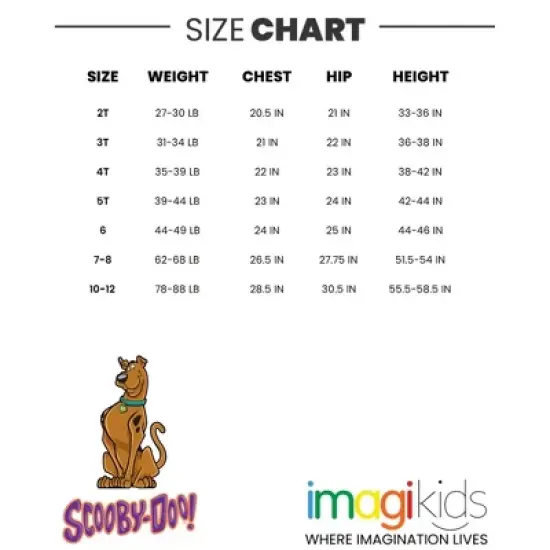 Scooby-Doo Scooby Doo Pajama Shirt and Pants Sleep Set Little Kid to Big Kid image {6}