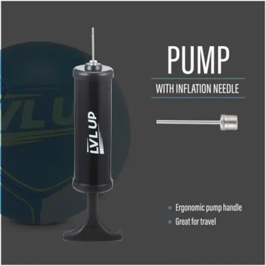 LVL UP Rigore Performance Deflated Soccer Ball Bundle Includes a Pump and Needle image {5}