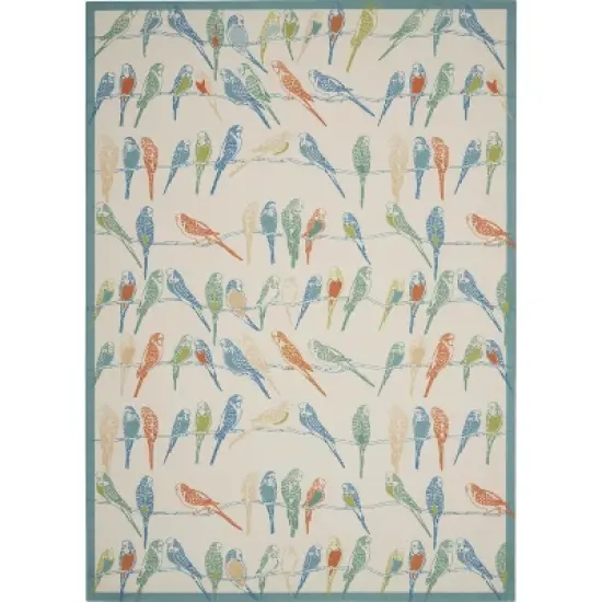 Waverly  Bird Multicolor Indoor/Outdoor Area Rug by Nourison image {10}