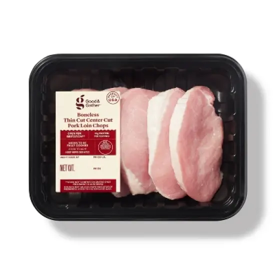 Boneless Thin Cut Pork Chop - price per lb - Good & Gather&trade; image {3}