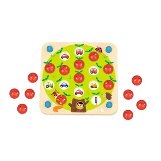 23 Pieces Memory Game - Apple Themed, 10 Patterns Included, Imagination and Creativity Training Board Game image {1}