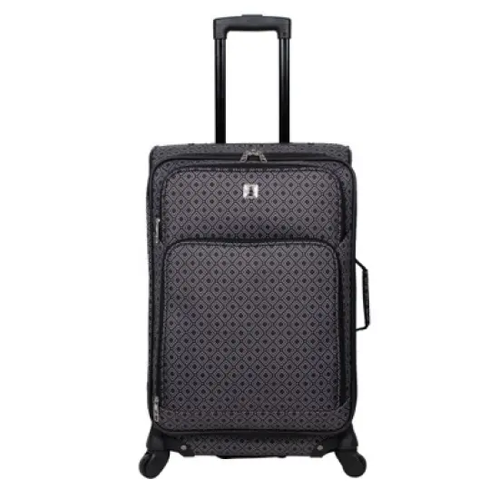 Skyline 4pc Softside Checked Luggage Set - Gray Geo image {1}