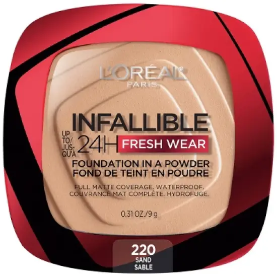 L'Oreal Paris Infallible Up to 24H Fresh Wear Foundation in a Powder - 0.31oz image {18}
