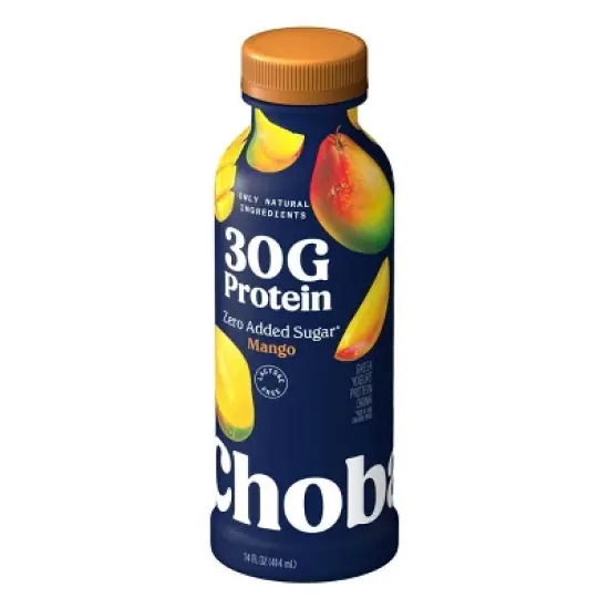 Chobani 30g Protein Mango Greek Probiotic Yogurt Drink - 14 fl oz image {2}