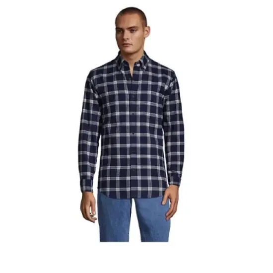 Lands' End Men's Traditional Fit Flagship Flannel Shirt image {4}