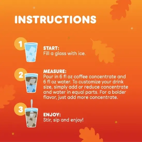 Dunkin&rsquo; Pumpkin Spice Flavored Cold Brew Coffee Concentrate - 31oz image {4}