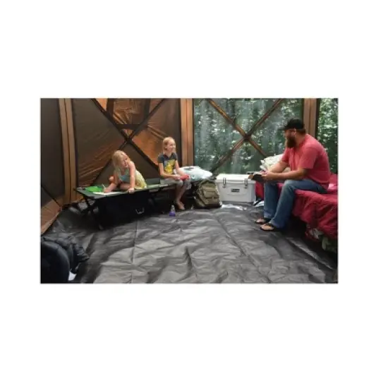 Clam Quick-Set Pavilion Camper 10 x 10 Ft 8 Person Outdoor Tent, Brown (2 Pack) image {2}