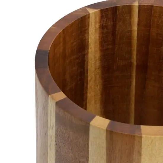 MegaChef Acacia Wood 360 Rotating Utensil Holder image {4}
