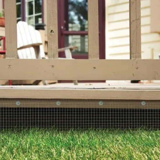 YardGard 4 x 5 Foot Heavy Duty Galvanized Steel 1/4 Inch Square Mesh Design Poultry Netting/Wire Garden Fencing Hardware Cloth, Silver image {3}